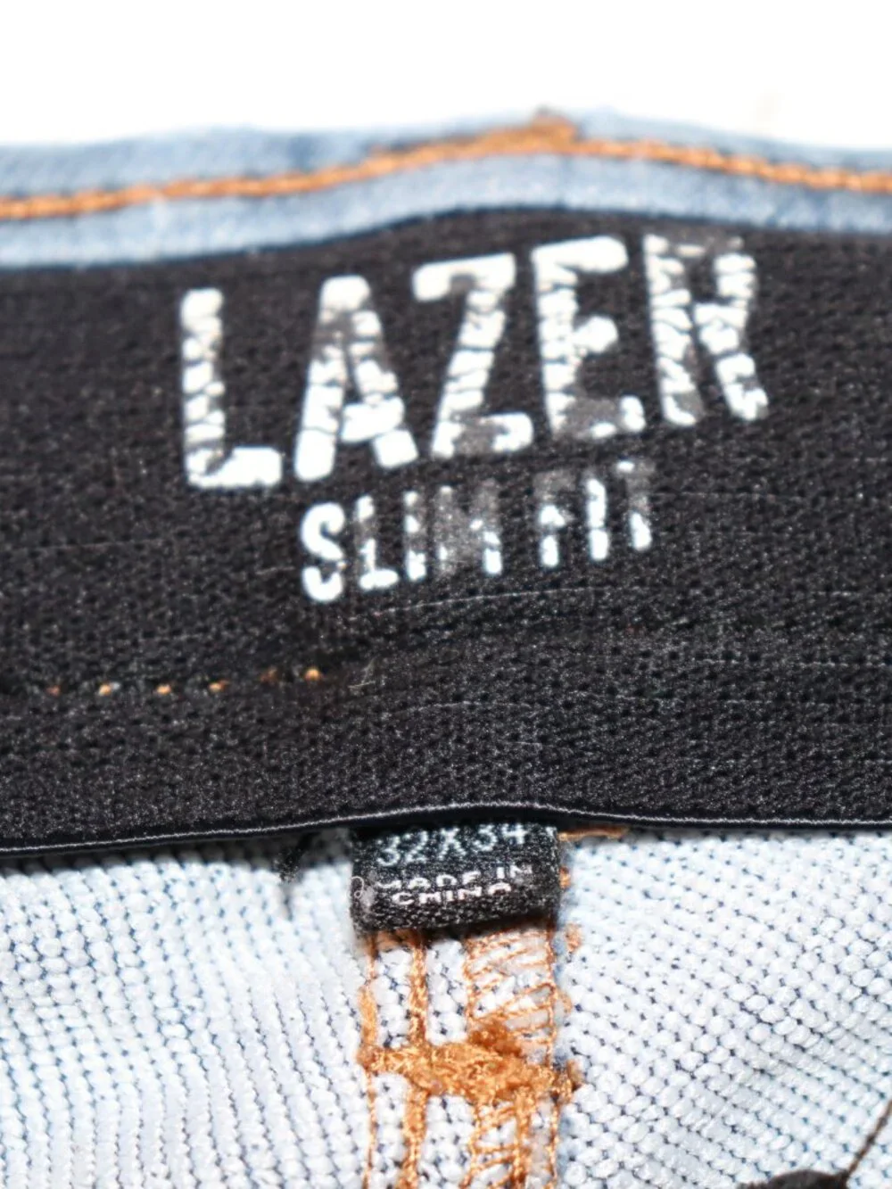 🔵 LAZER Slim‑Fit Blue Jeans · 32x34